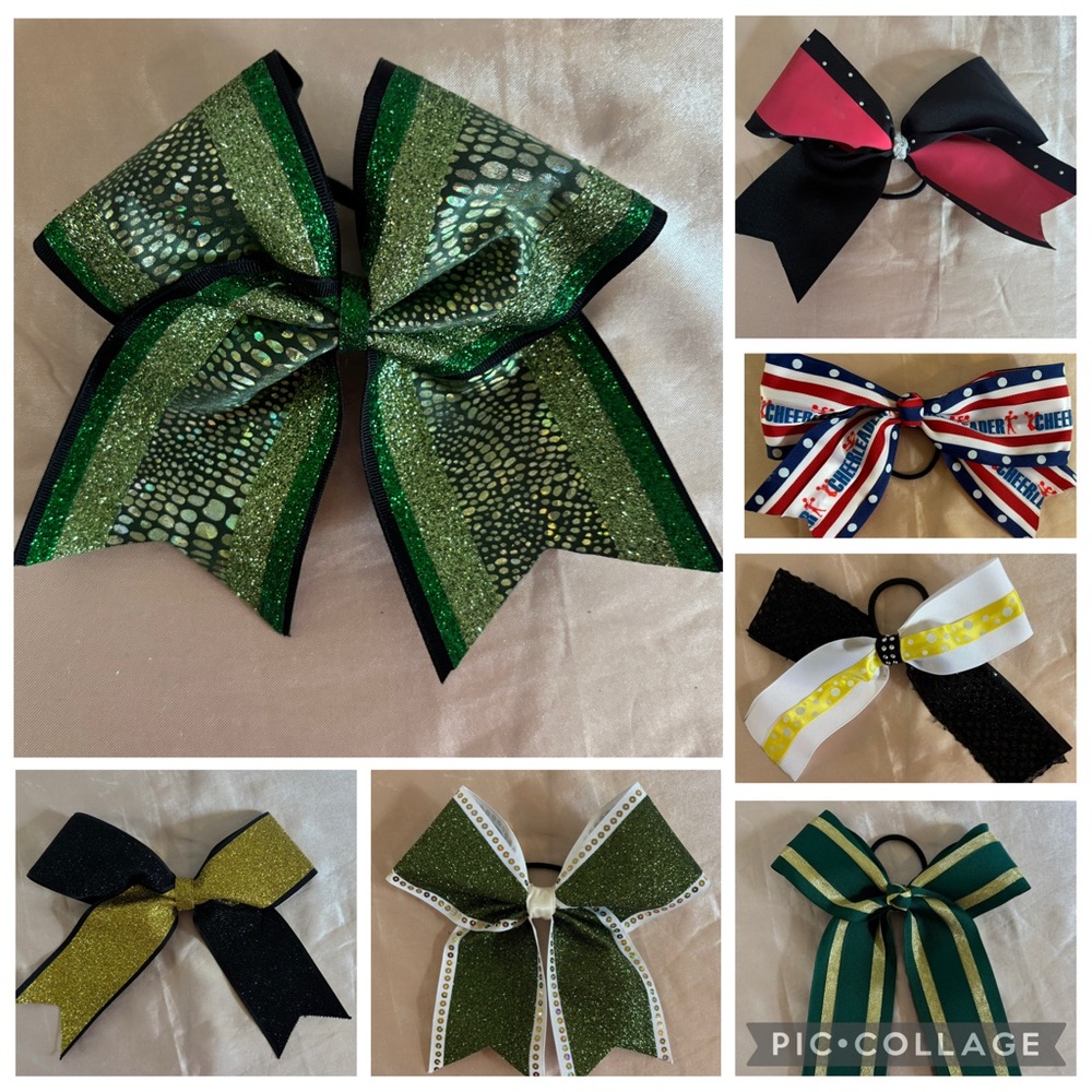 Lot of 7 Cheer Bows